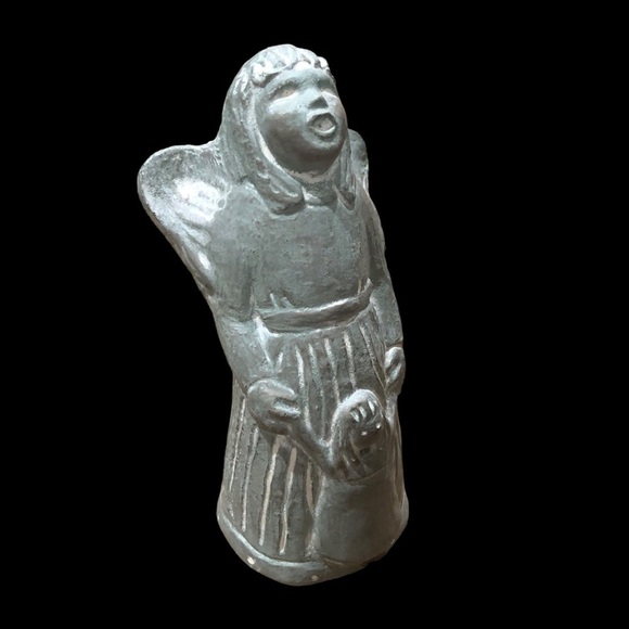 Isabel Bloom/Vintage/Cherub Girl w/ child/92/signed sculpture/ concrete figurine - Picture 7 of 9